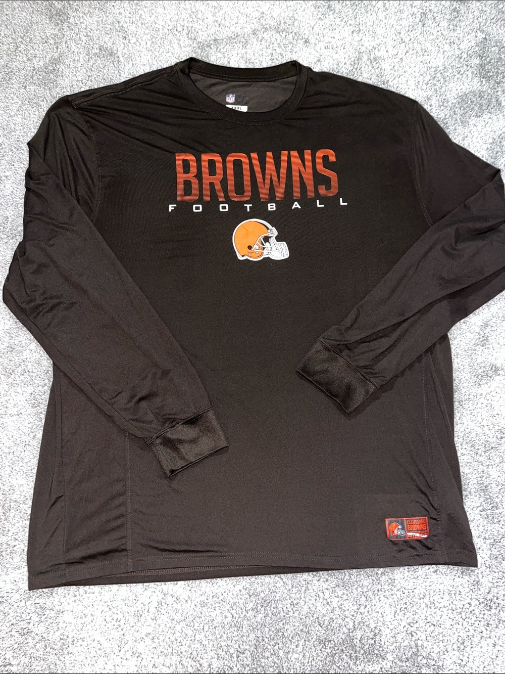 Cleveland Browns Long sleeve BIG Man Dawg Pound T Shirt 3XL stretch Model